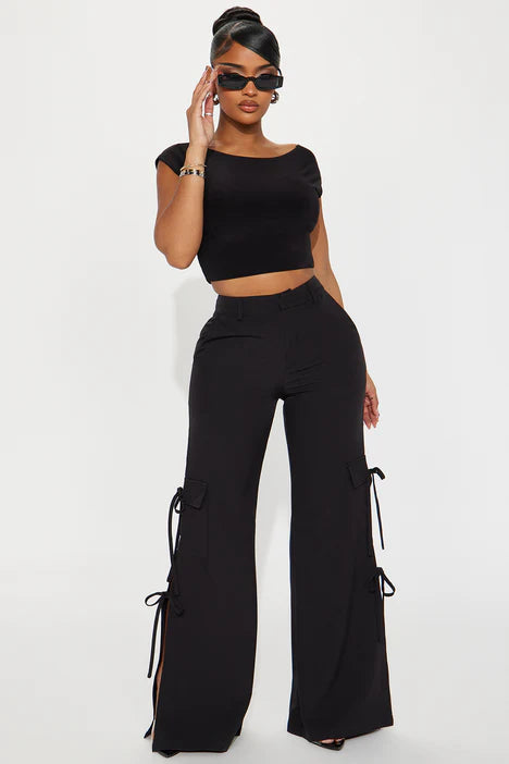 Just A Preview Wide Leg Trouser