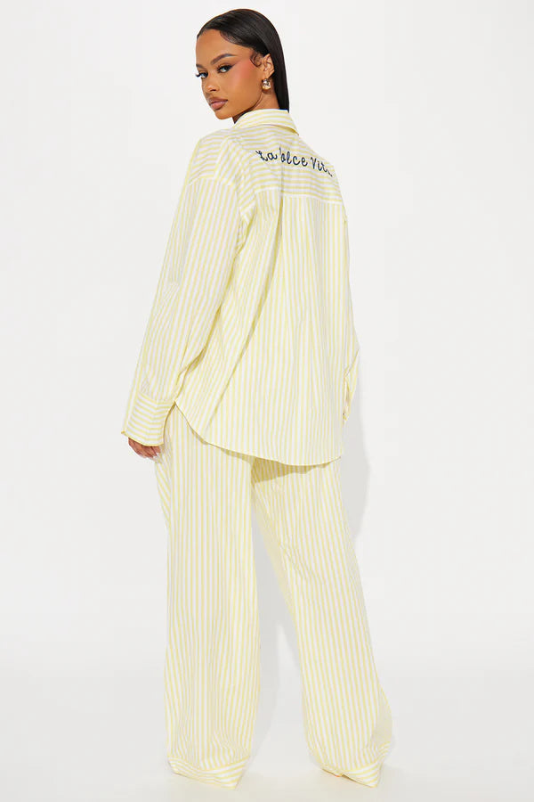 Set La Dolce Vita Poplin Pant