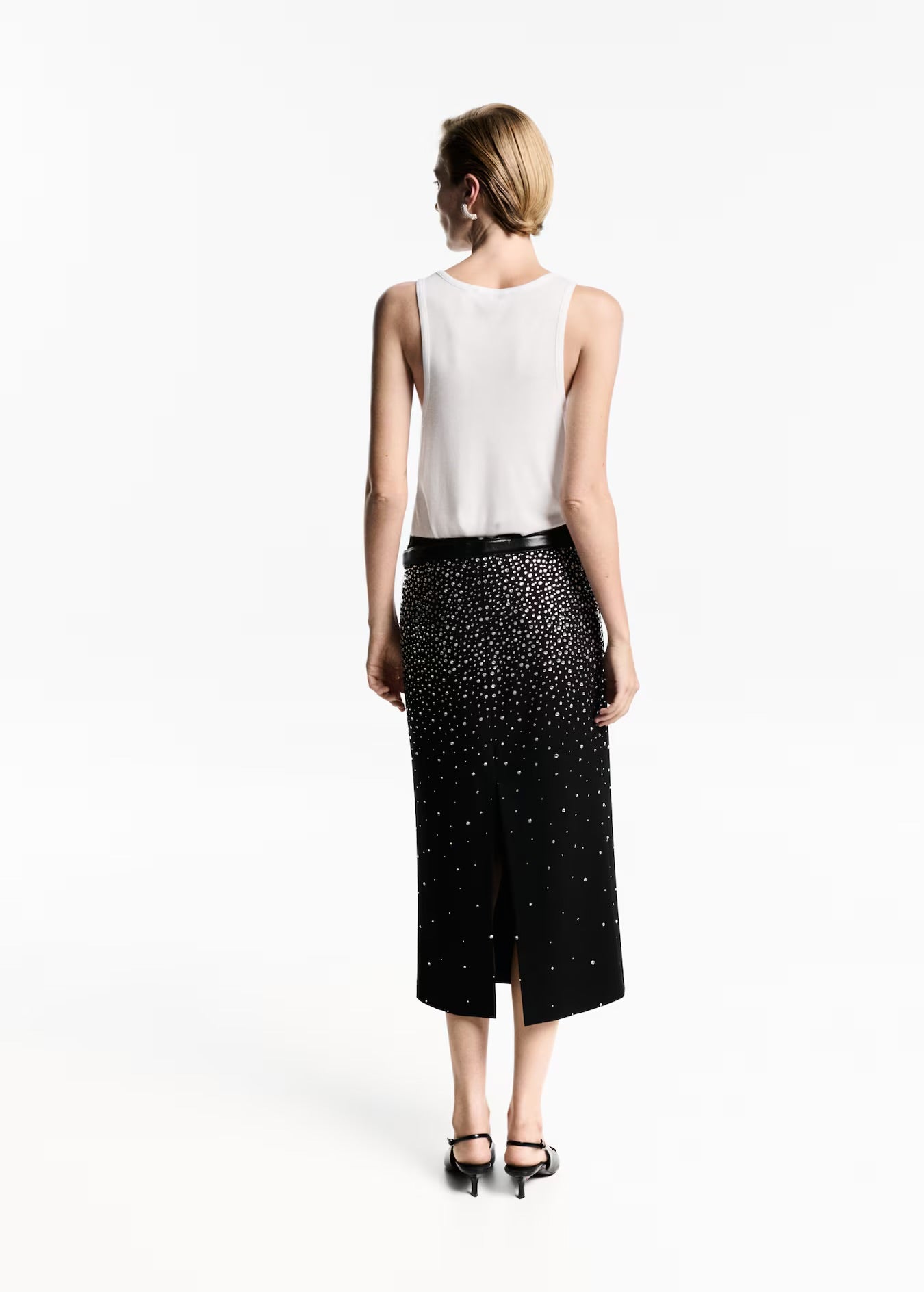 Falda Midi Strass