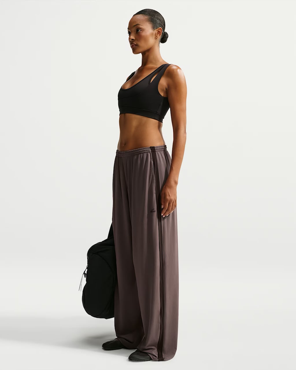 Stretch Knit Wide Leg Pants