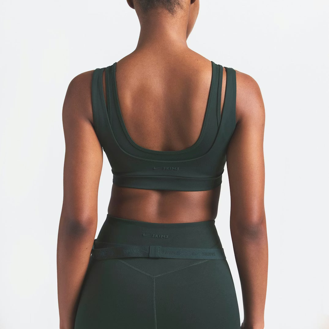 Matte Double Strap Scoop Bra