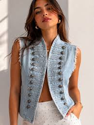 Pullover Jeans Botones