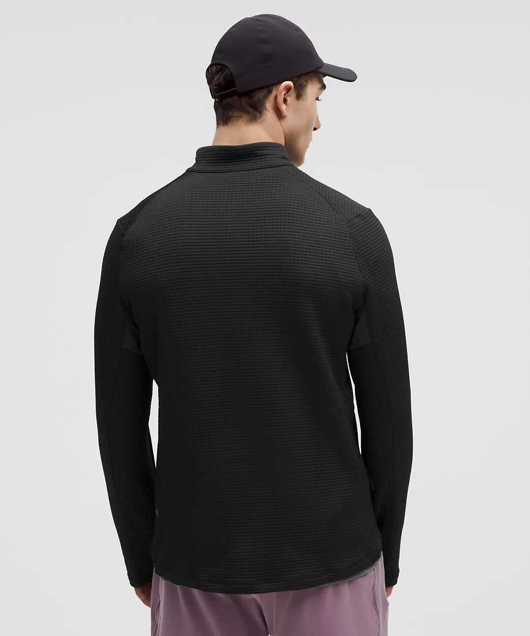 Waffle-Knit Half Zip