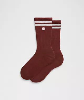 Unisex Daily Essential Crew Socks *Stripe