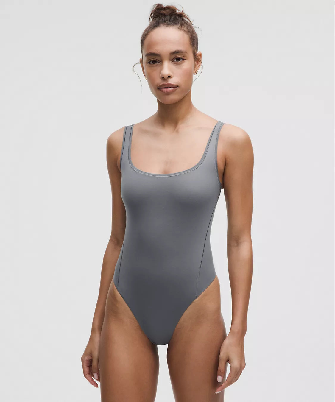 Wundermost Ultra-Soft Nulu Square-Neck Sleeveless Bodysuit
