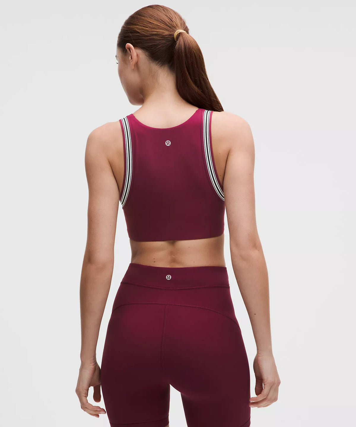 Groove Yoga Bra Light Support, B/C Cups *Striped Trim