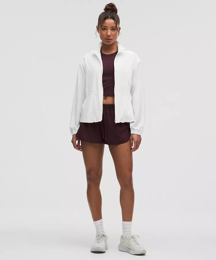 UV-Protective Cinch-Waist Running Jacket