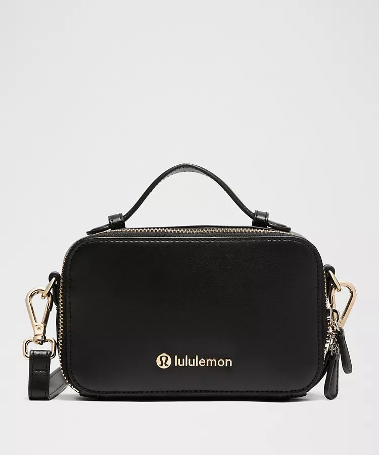 Leather Alternative Camera Crossbody Bag