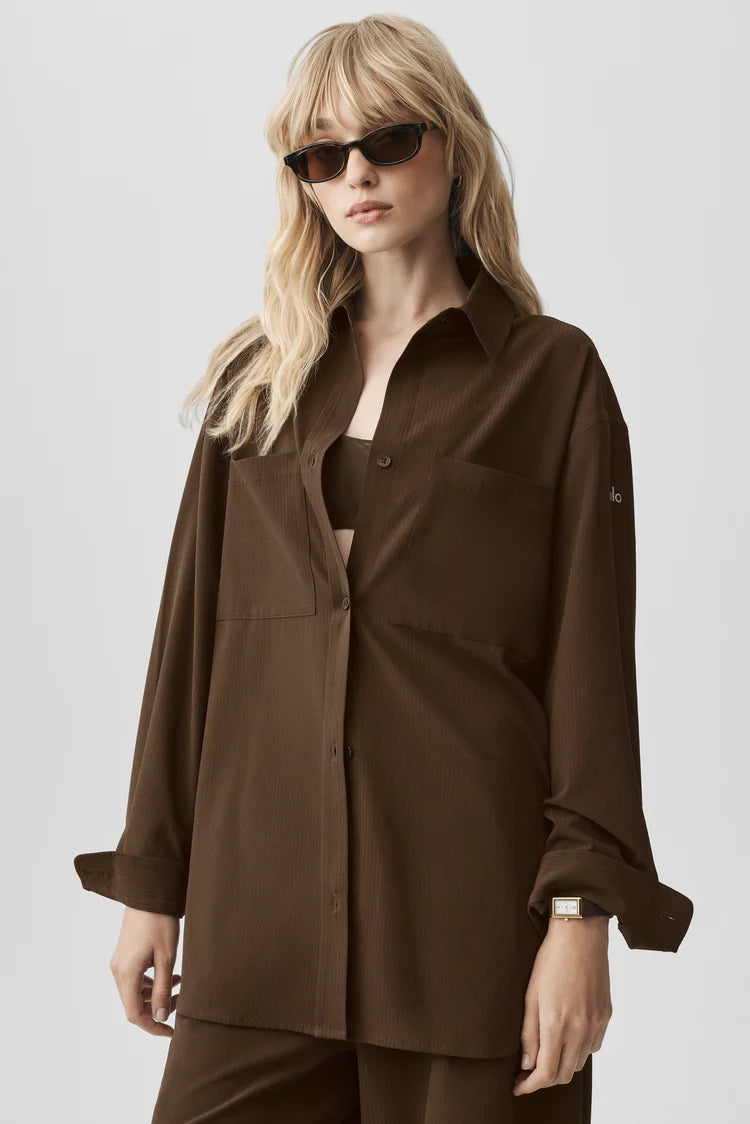 Dreamscape Button Down Long Sleeve
