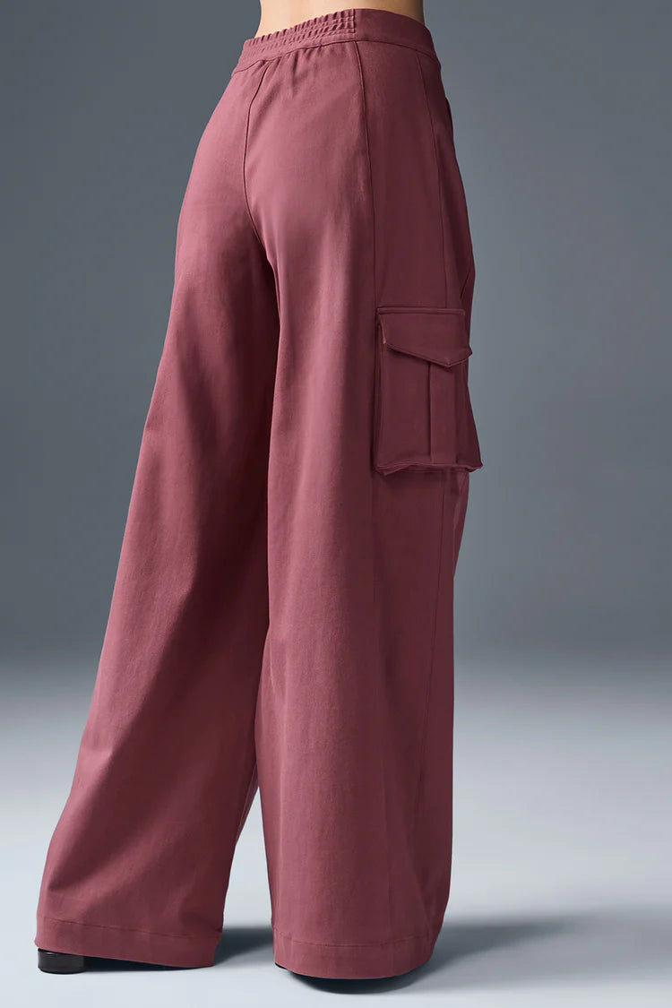 High-Waist Show Off Cargo Wide Leg Trouser (Long)