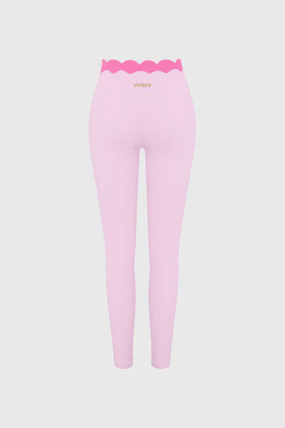 Scallop Contrast Scrunch Legging