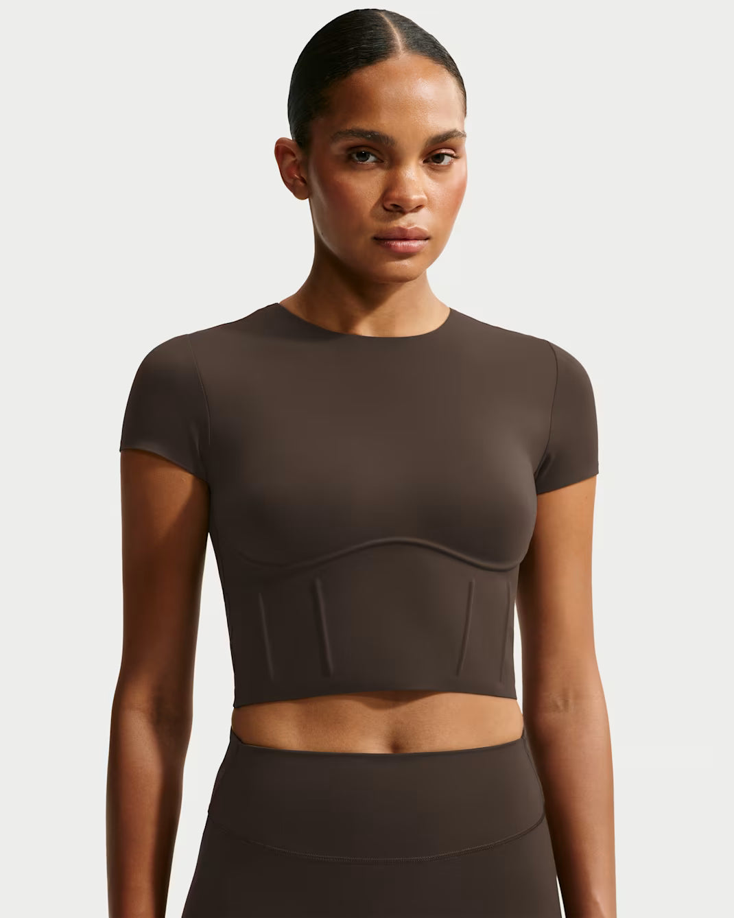 Matte Corset Cropped Top