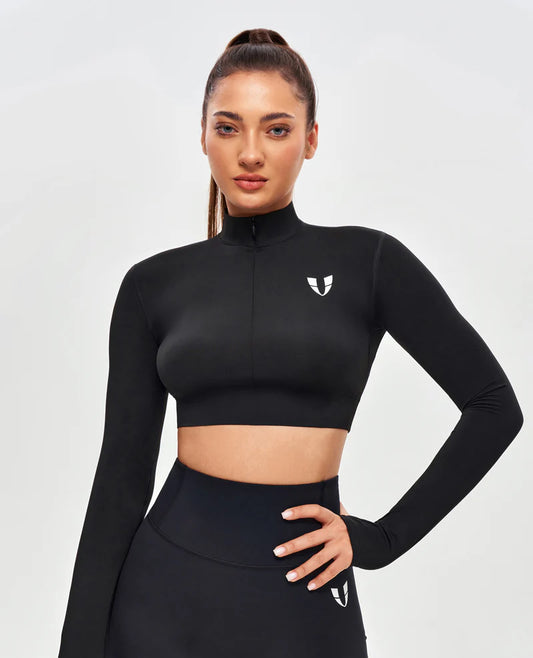 Top Corto con Cuello Levantado