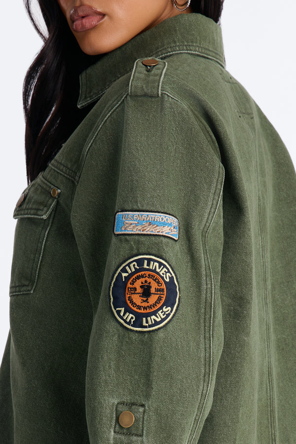 First Ranker Denim Shacket