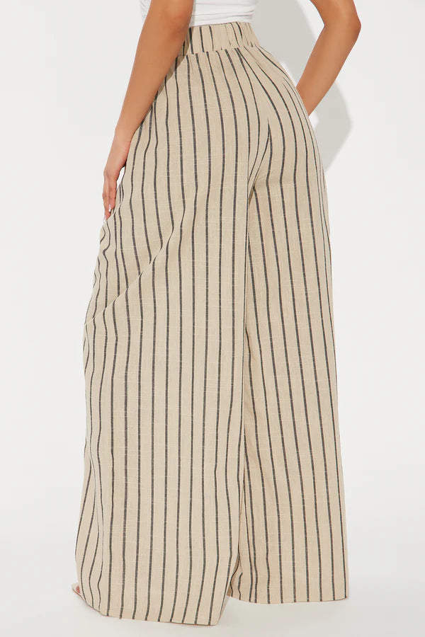 Ella Striped Linen Pant