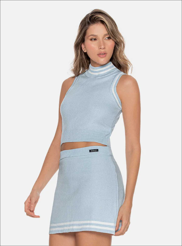 Set Falda Tejido En Hilo