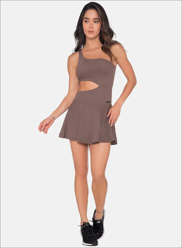 Vestido Medio Hombro