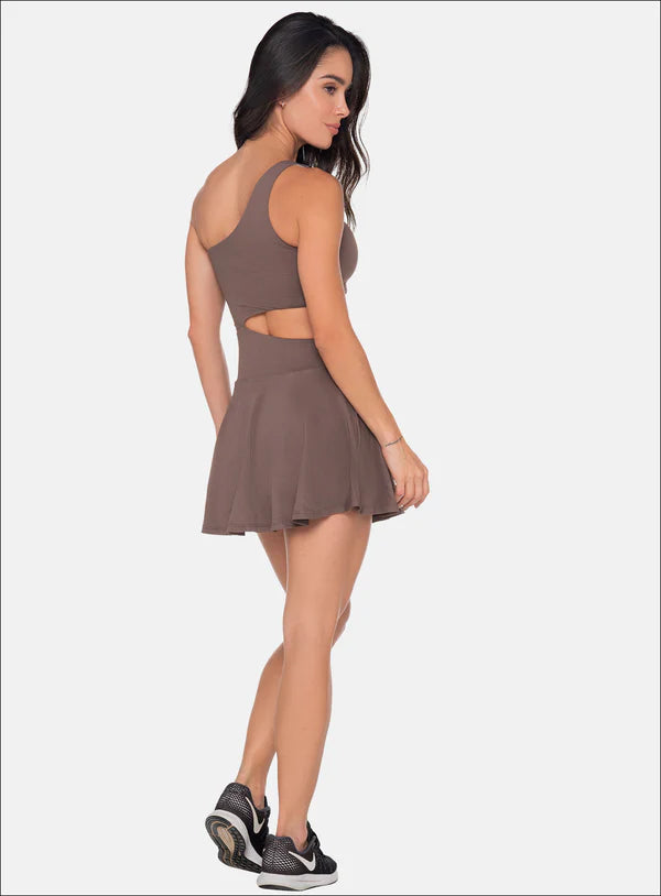 Vestido Medio Hombro