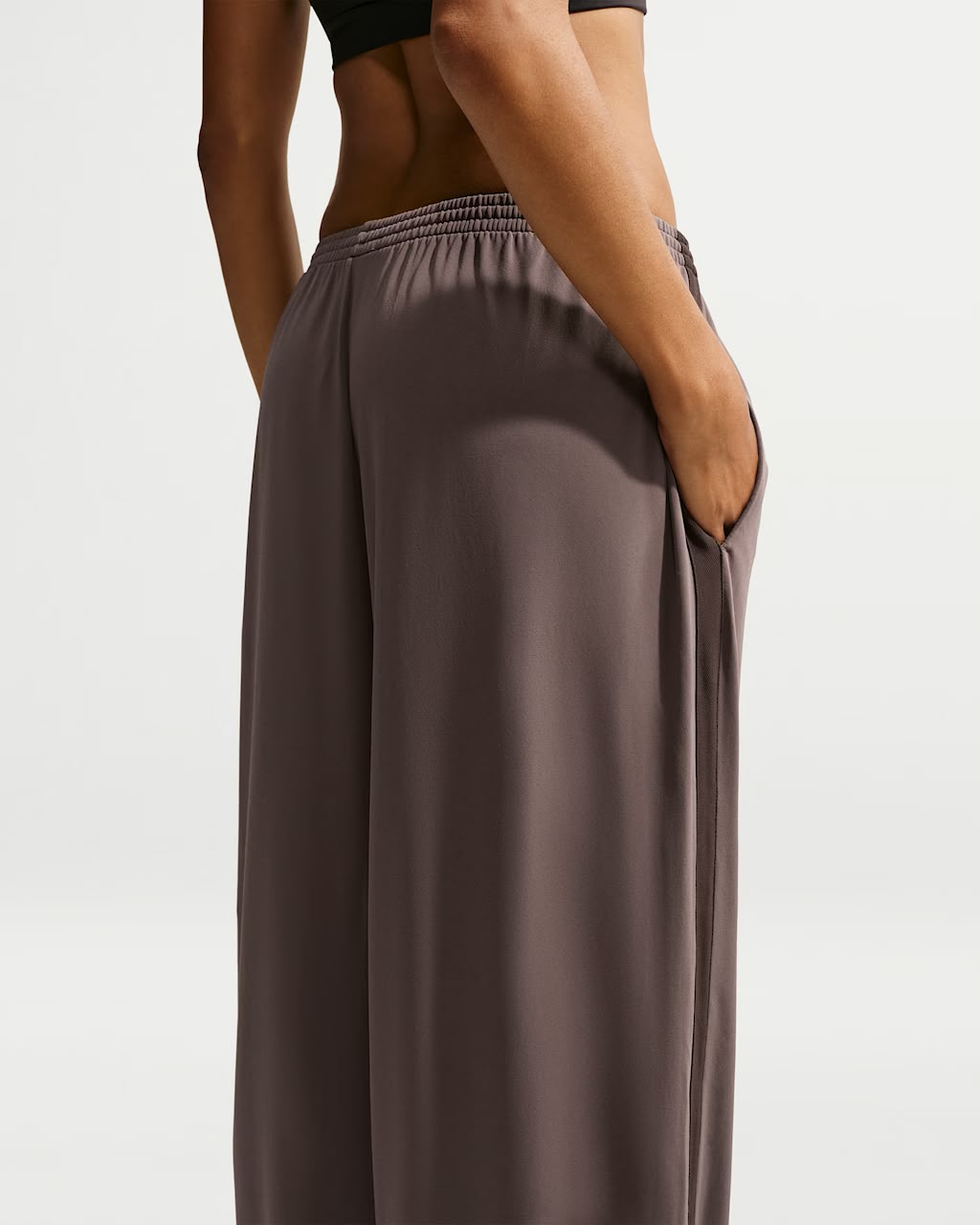Stretch Knit Wide Leg Pants