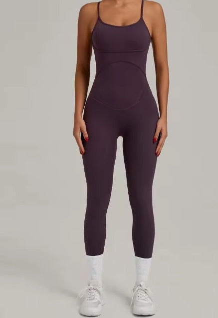 Enterizo Yoga Deportivo Chandal Tira Cruzada