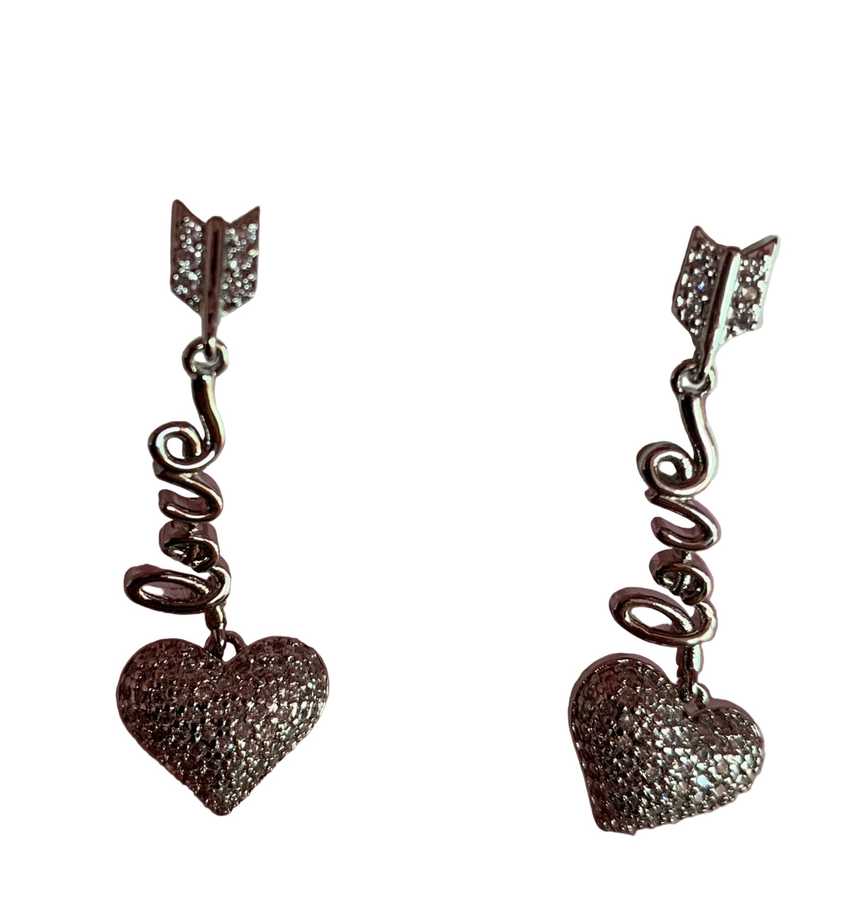 CZ Love Earrings LOVE