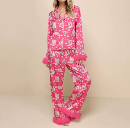 Conjunto de Pijama Navideño Pluma