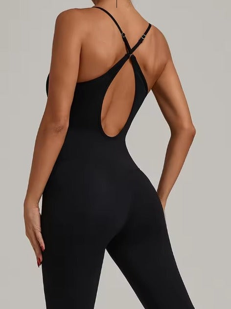 Enterizo Yoga Deportivo Chandal Tira Cruzada