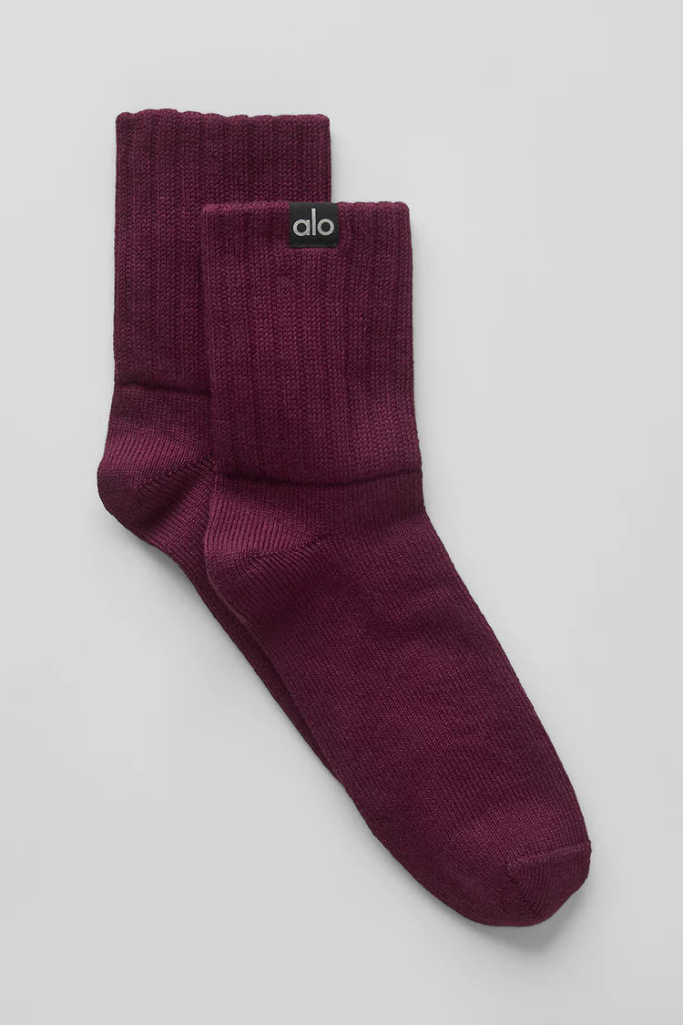 Unisex Half-Crew Scrunch Sock