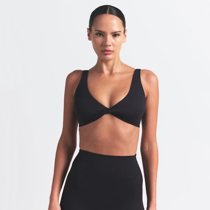 Matte TWIST-FRONT BRA