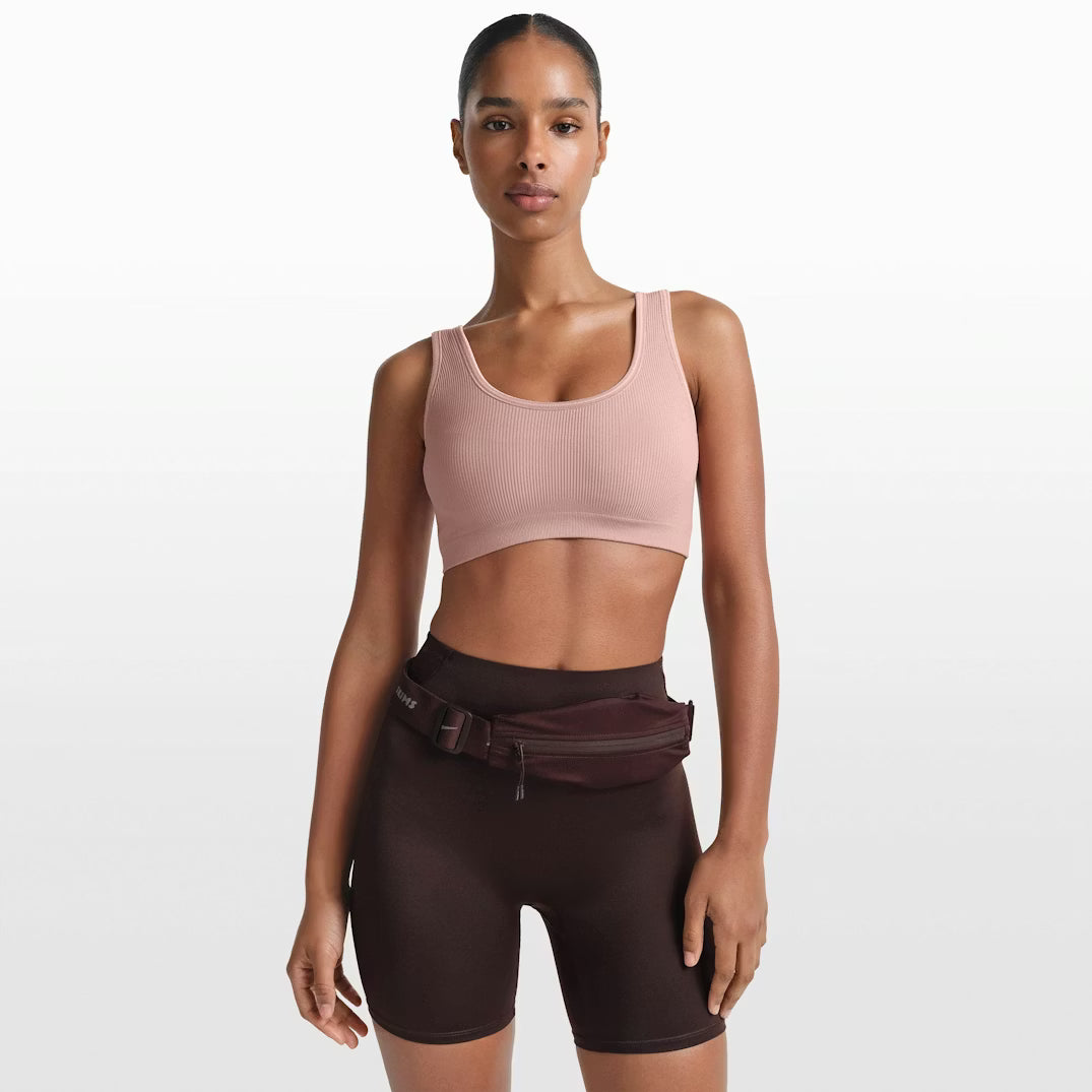 Ribbed Seamless Micro Scoop Bra