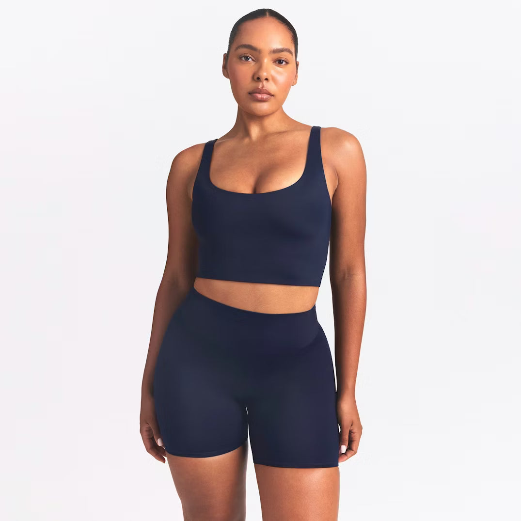 Shine Scoop Neck Longline Bra