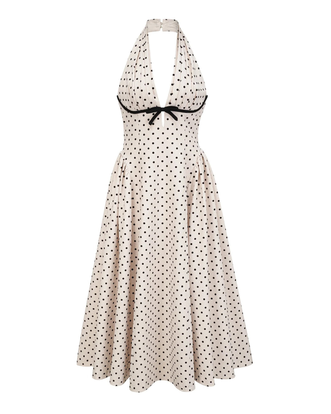 Vestido Puntos Halter