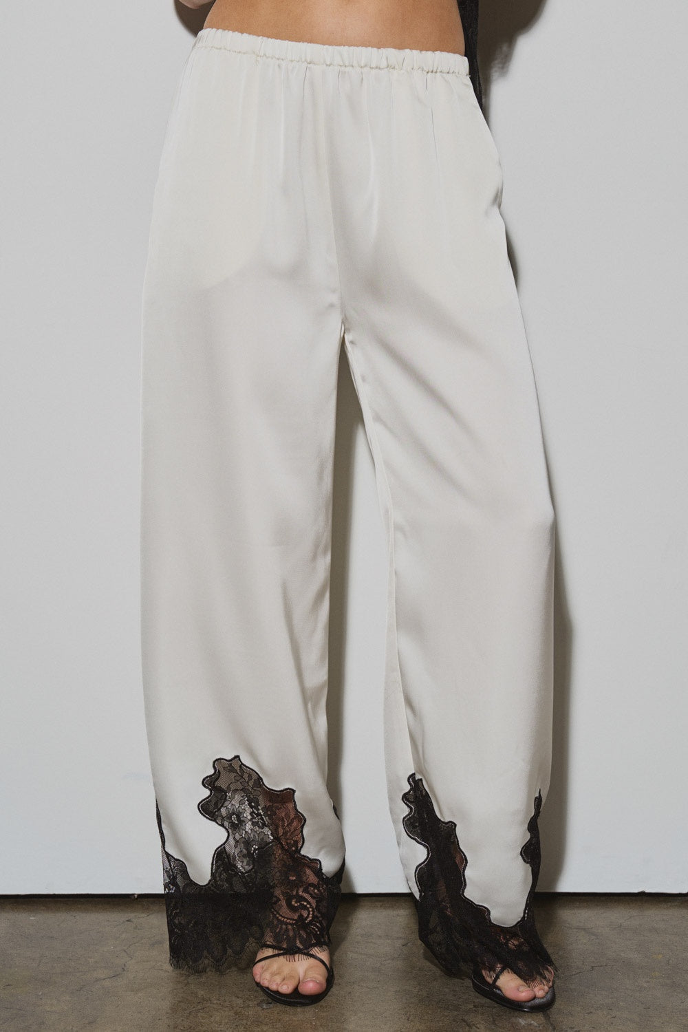 Polka Dot Satin Lace  Pant