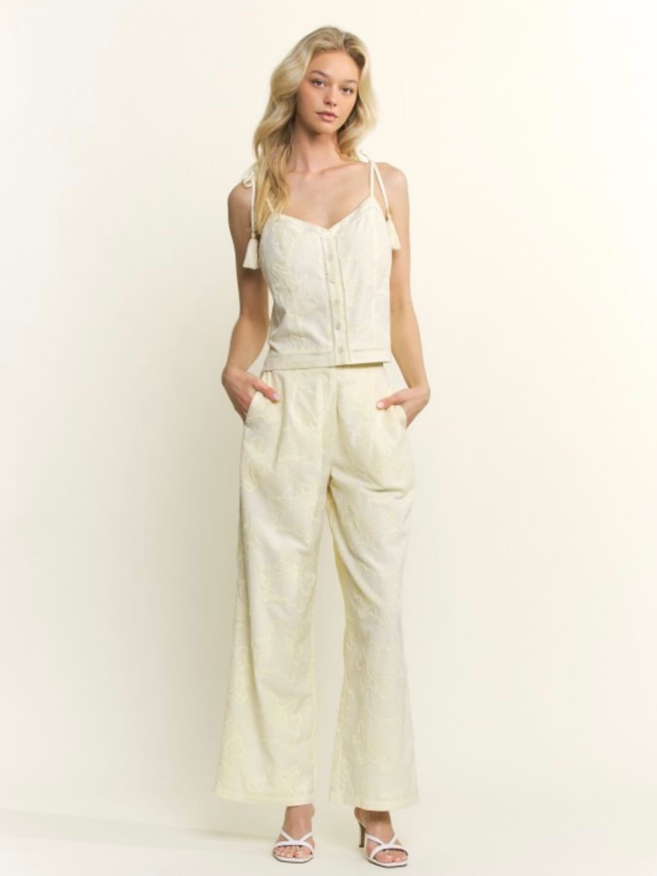 Set Pantalon Flores