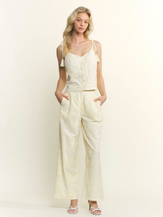 Set Pantalon Flores