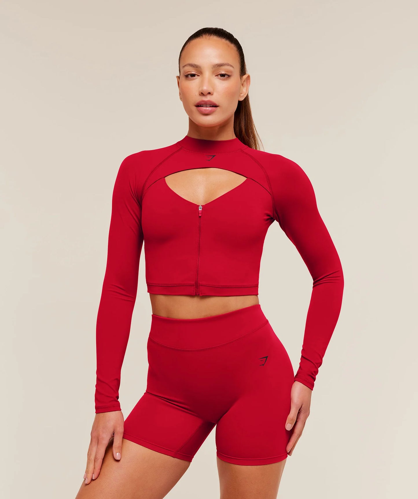 Lifting Dipped Long Sleeve 1/4 Zip Jacket