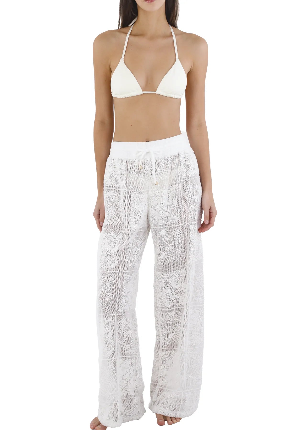 Pantalon en Tela Tejido