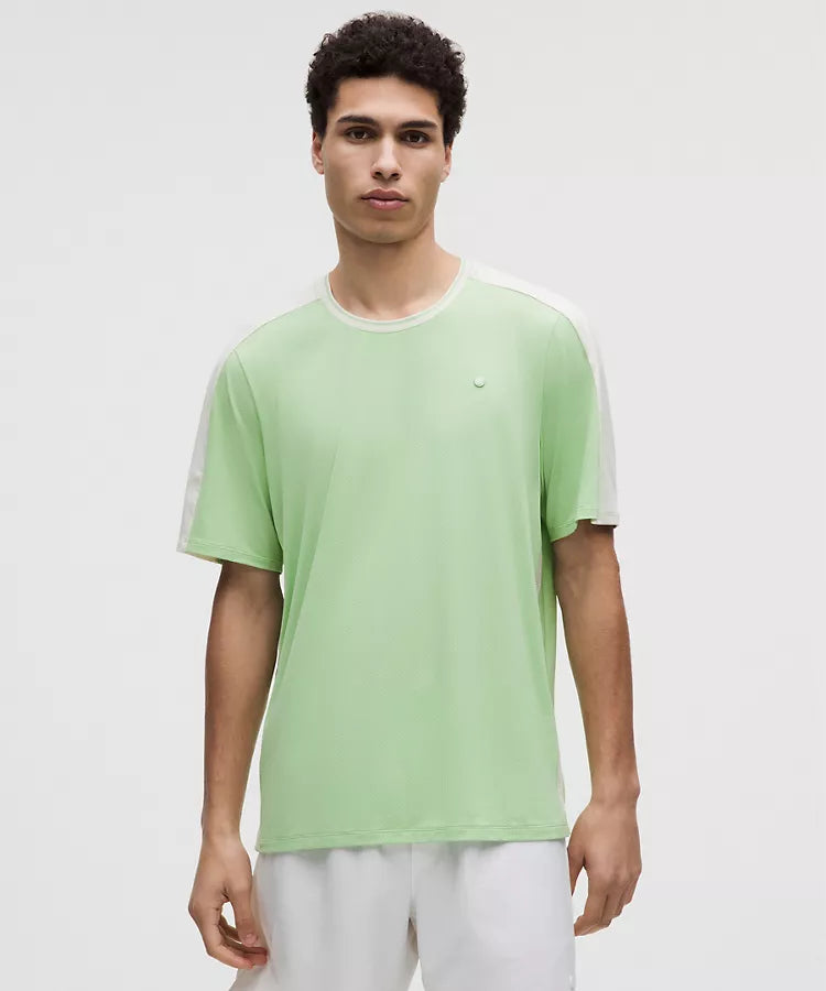 UV-Protective Mesh Panelled Tennis Shirt