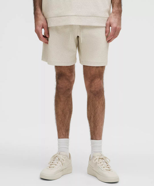 Textured Double-Knit Cotton Short 7"