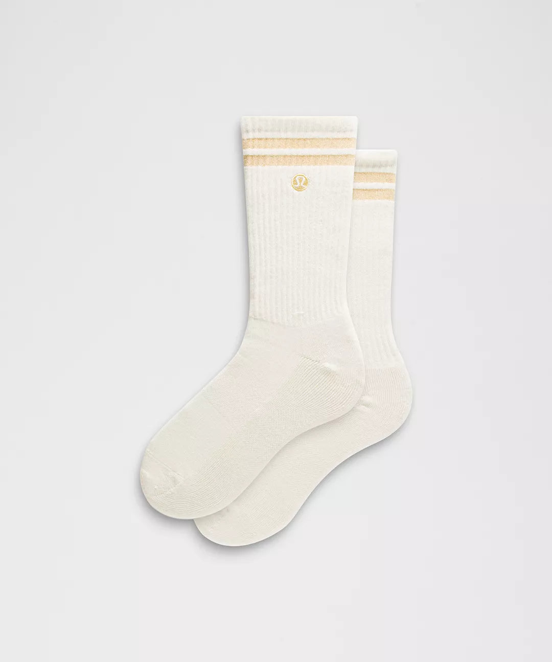 Unisex Daily Essential Crew Socks Metallic Stripe
