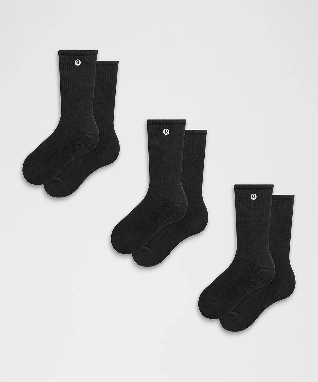 Unisex Daily Essential Crew Socks 3 Pack