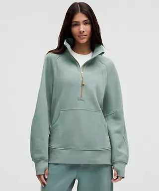 Scuba Oversized Funnel-Neck Half Zip