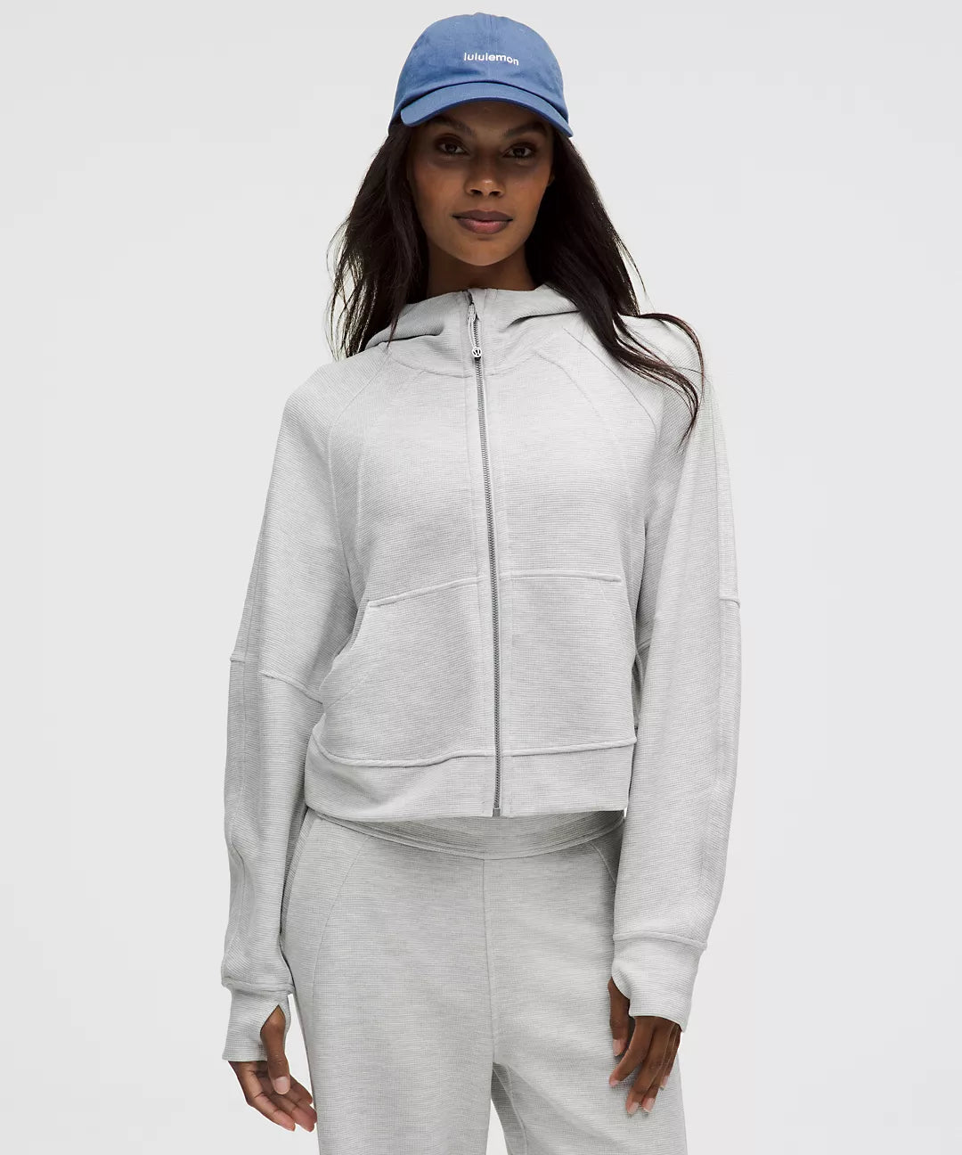 Scuba Oversized Full-Zip Hoodie *Waffle