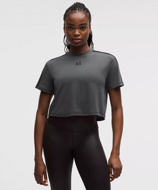 Jersey Training Cropped Short-Sleeve Shirt *Flocked