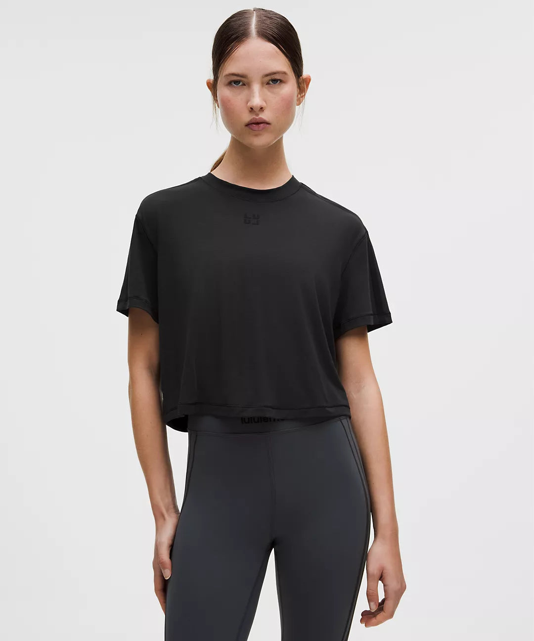 Jersey Training Cropped Short-Sleeve Shirt *Flocked