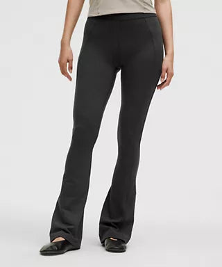 Softy Suedey Split-Hem High-Rise Mini-Flare Pant *Regular