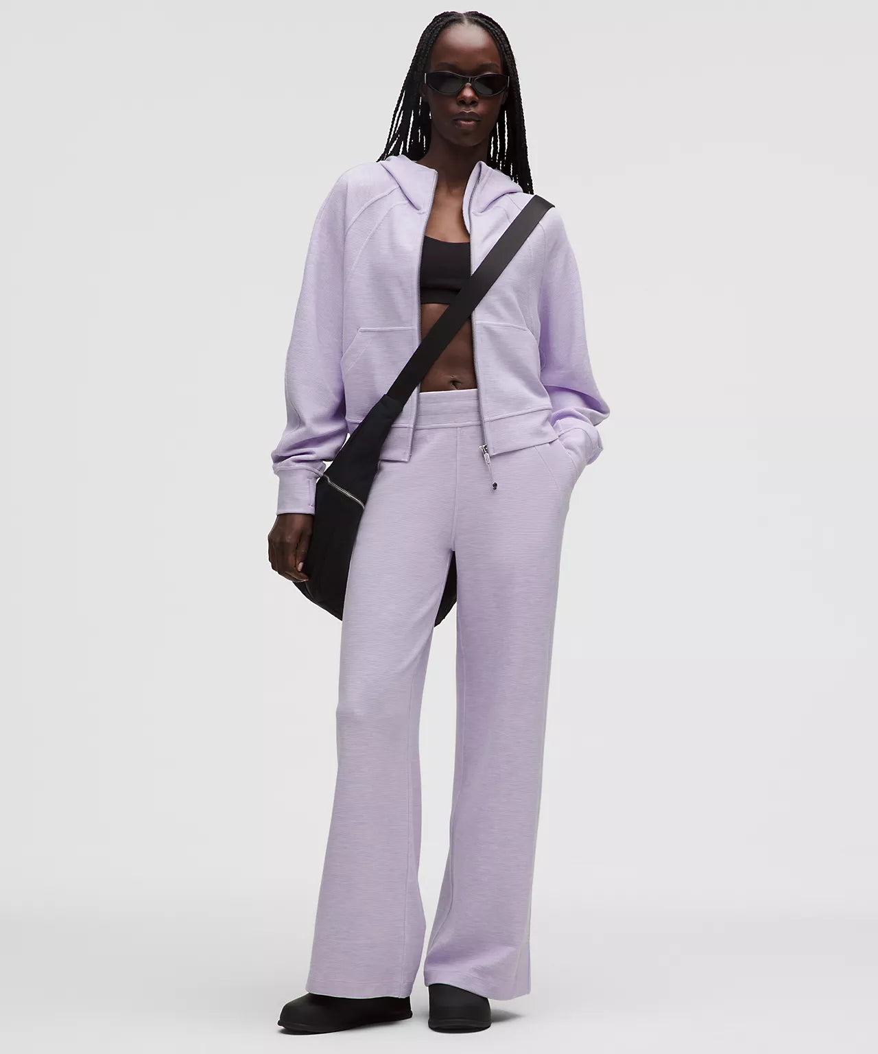 Scuba Mid-Rise Wide-Leg Pant *Waffle