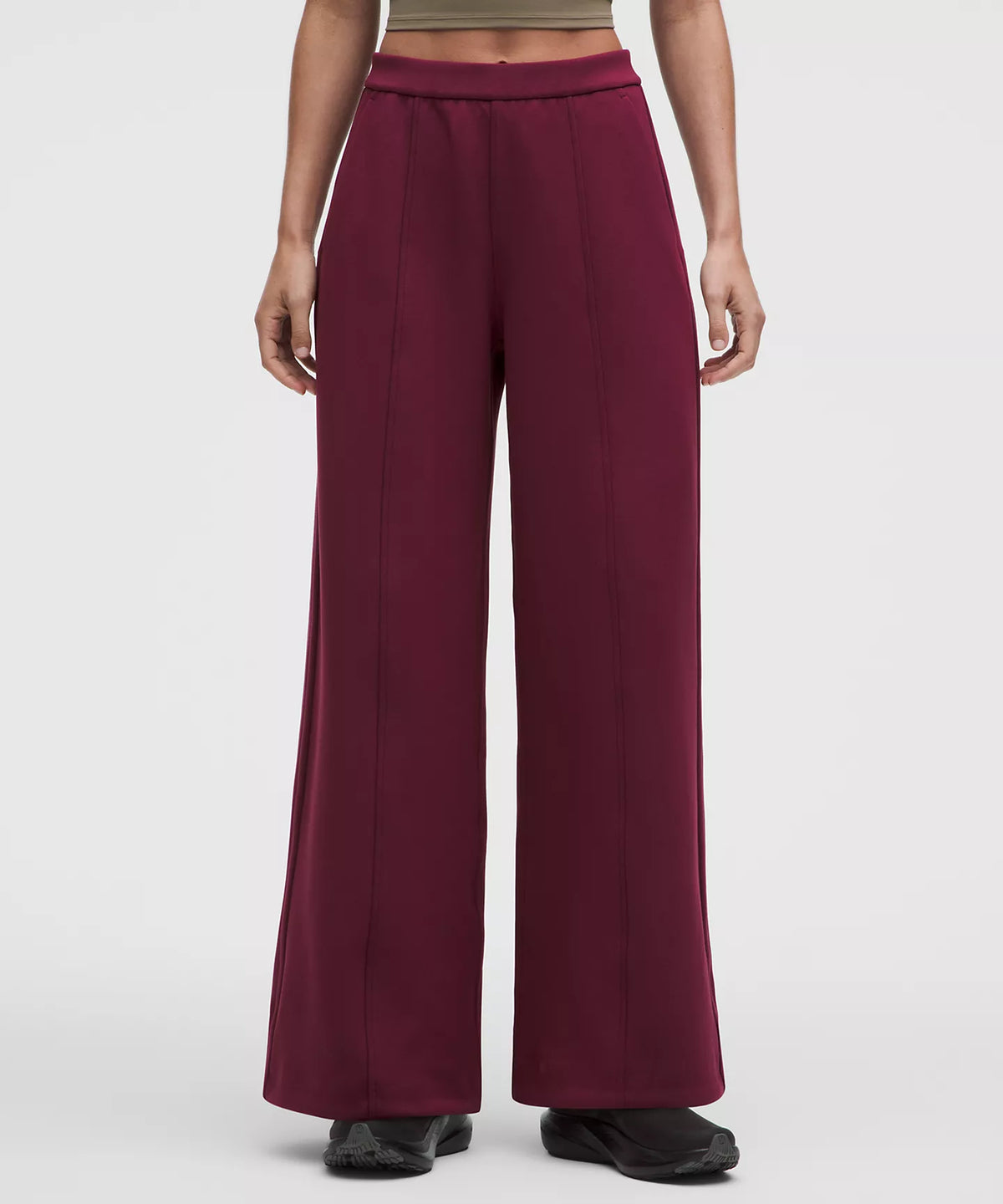 Smooth Spacer High Rise Wide Leg Pant *Regular