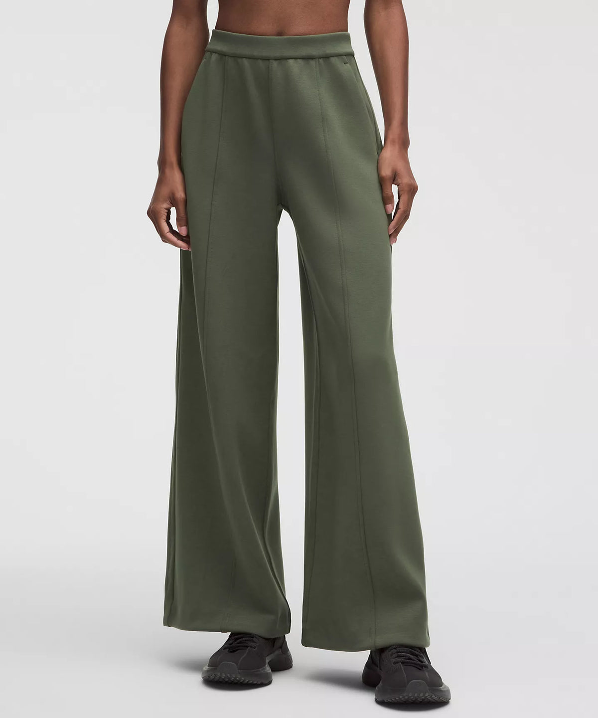 Smooth Spacer High Rise Wide Leg Pant *Regular