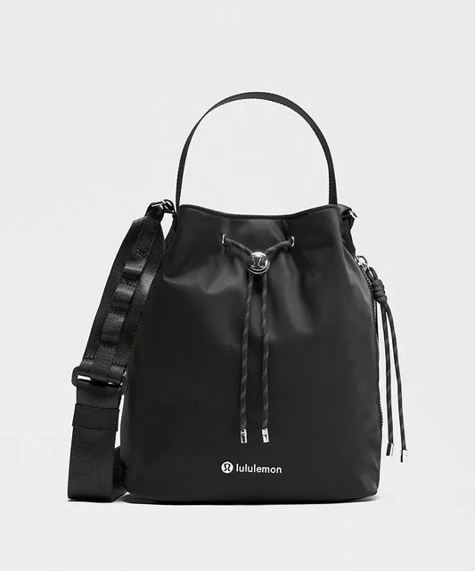 Drawstring Bucket Crossbody Bag